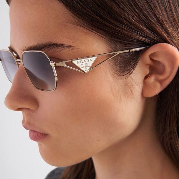 PRADA Sunglasses PR A51S 1BC90A Silver/Grey Gradient Unisex NEW